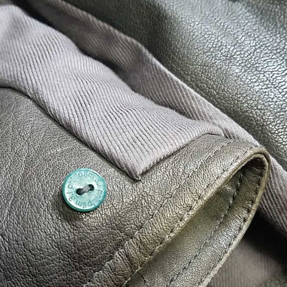 3.1 Phillip Lim Leather Moto Button Jacket - Picture 16 of 16